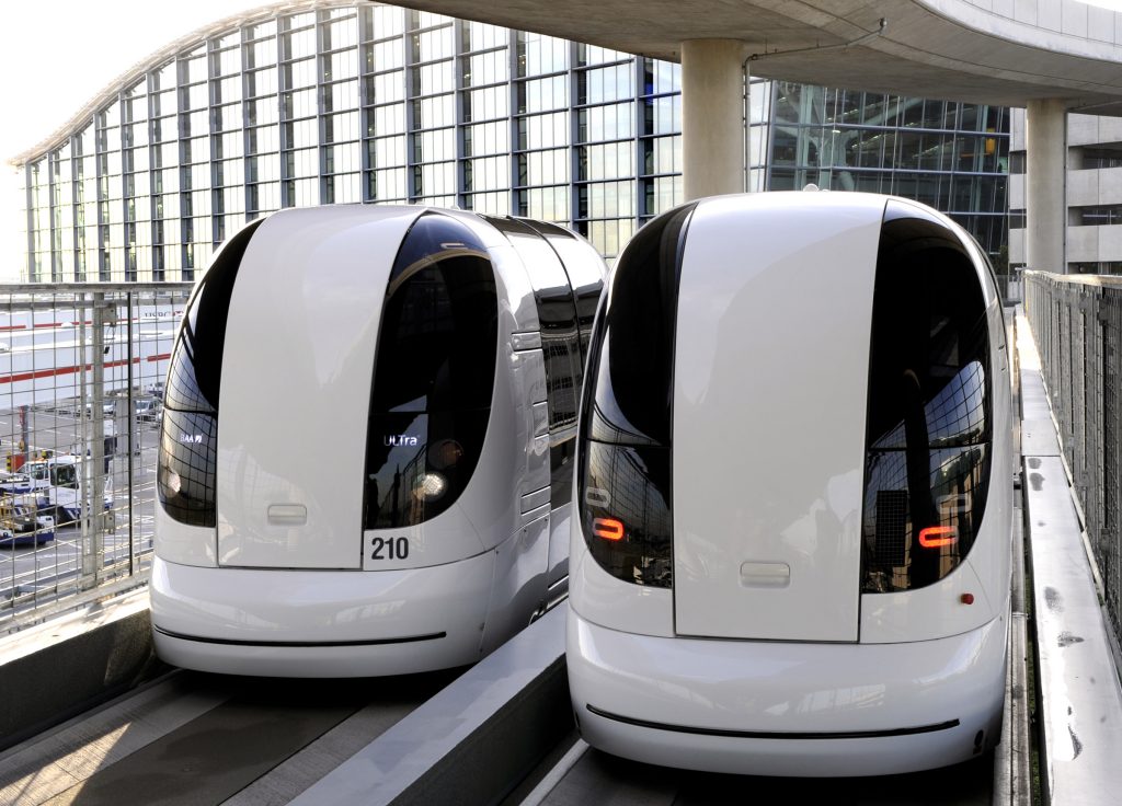 electric pods at heathrow airport